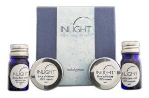 Inlight Skin Care Indulgence Kit Box and Products
