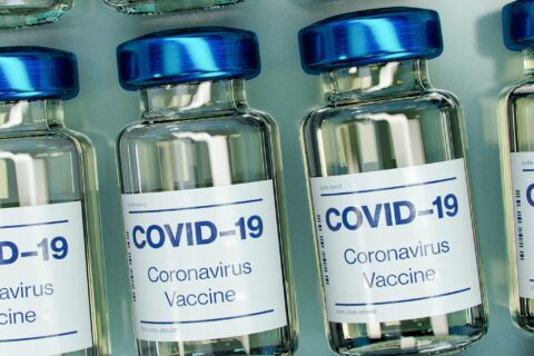 Covid-19 vaccine bottles